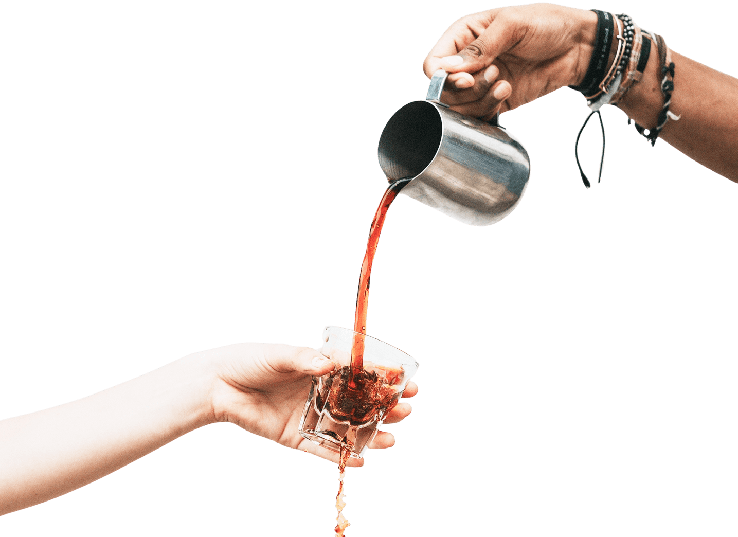 Coffee being poured
