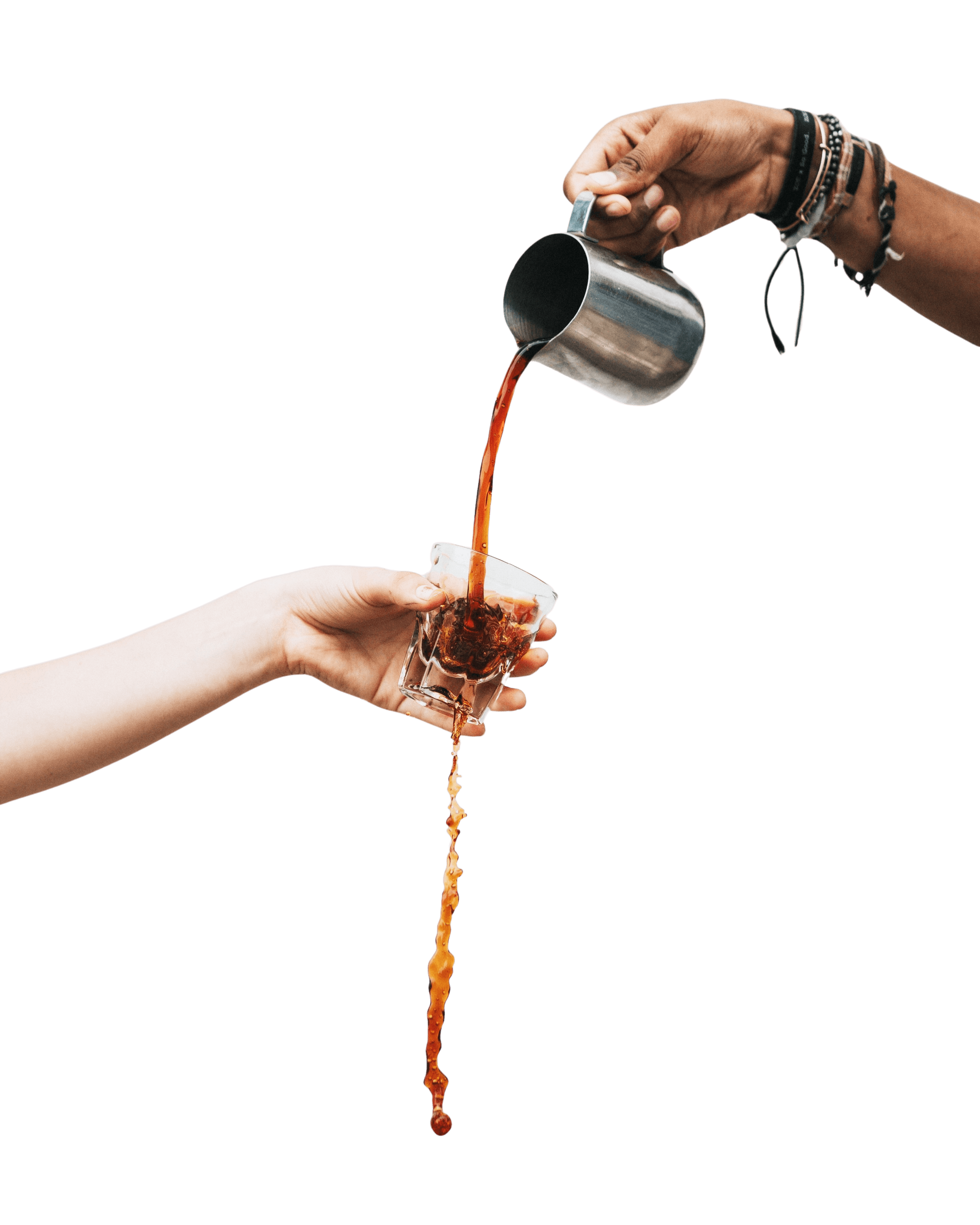 Coffee being poured